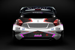 Peugeot 208 Supercar Vue arrière